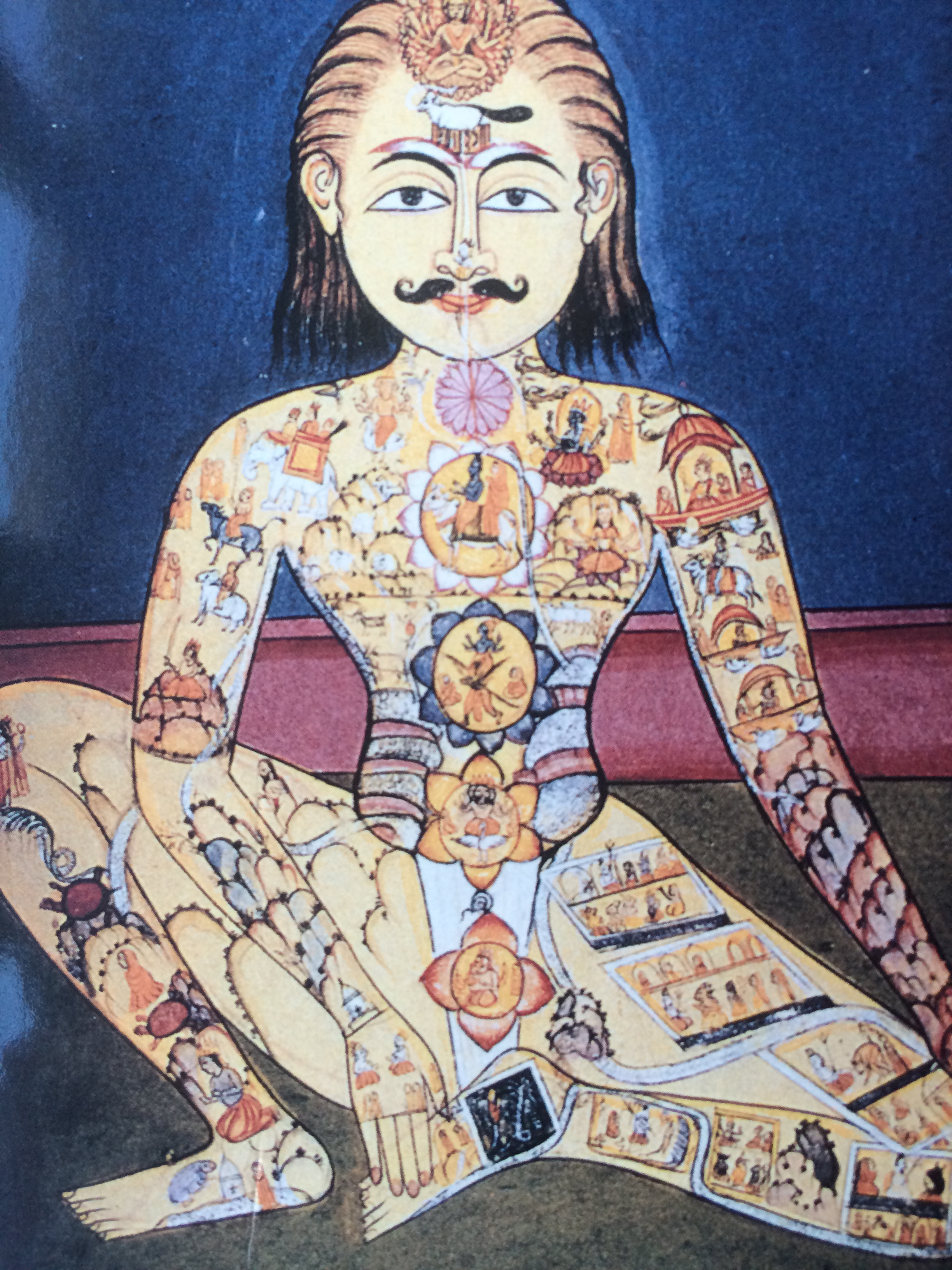 Représentation de la Mémoire de l'Univers dans un yogi (XVIIIe siècle)